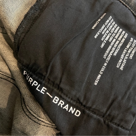 PURPLE BRAND STYLE P001  Skinny Jeans with Distressed Details - Picture 8 of 8